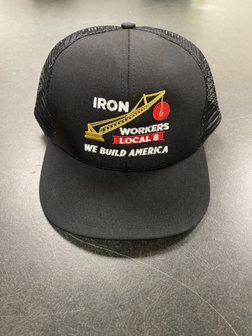 Iron Workers Local 8 mesh cap-We Build America