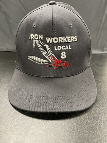 Iron Workers Fitted Cap-Gray