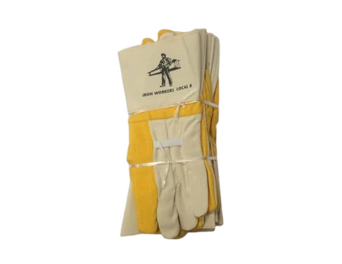 Large Gauntlet Gloves - Yellow w/ Elastic - Half Dozen