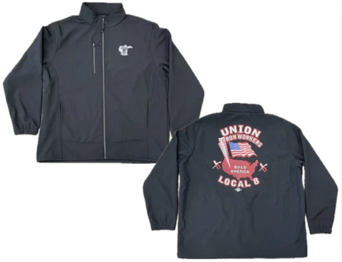 Water Repellant Zip Front Soft-shell Jacket