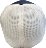 blue & white baseball cap