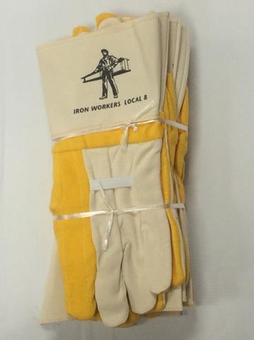 Large Gauntlet Gloves - Yellow w/ Elastic - Half Dozen